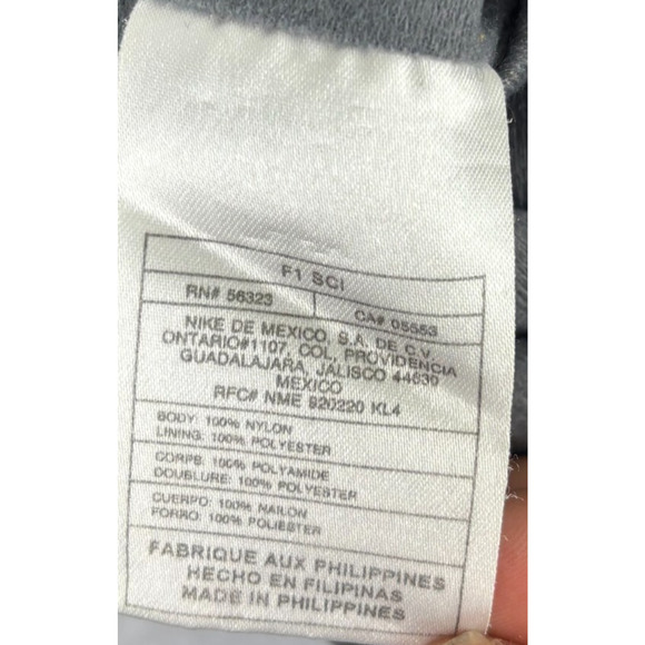 Vintage Y2K Nike Windbreaker Track Pants Youth Large 14 Gray Pink Silver Tag Zip - Picture 11 of 12